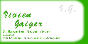 vivien gaiger business card